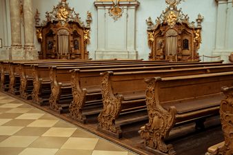 [Translate to Englisch:] Mittelschiff Klosterkirche Ettal